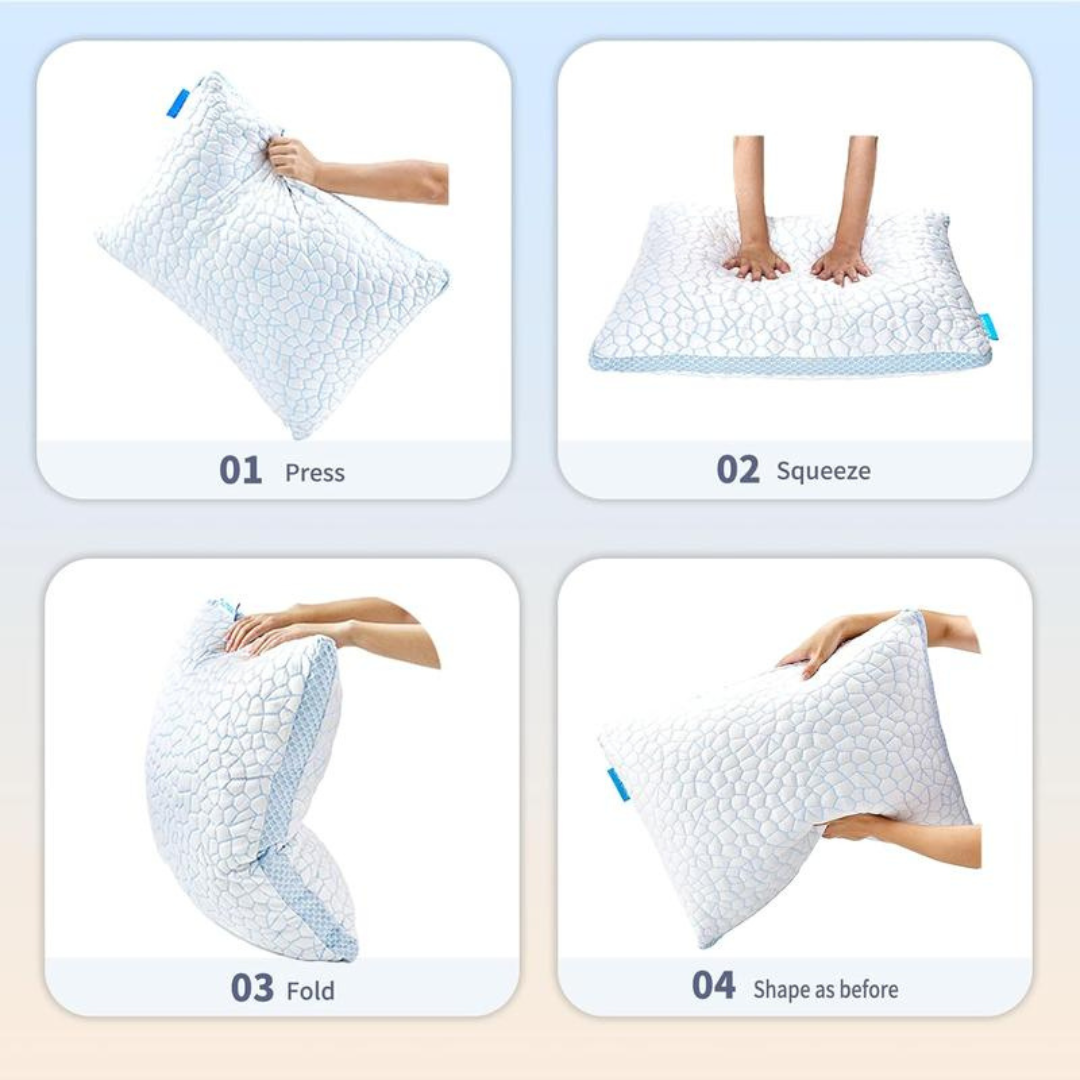 2 pack Cooling Memory Foam Pillows