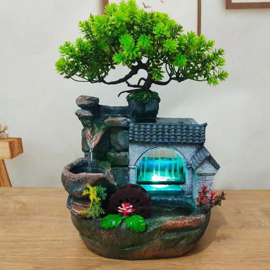 Desktop Mini Waterfall Fountain Meditation Ornaments
