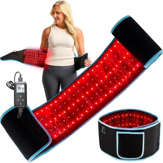 LED Belt with Adjustable Warmth and Vibration