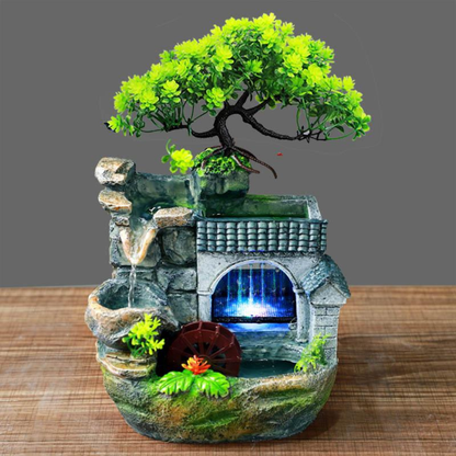 Desktop Mini Waterfall Fountain Meditation Ornaments