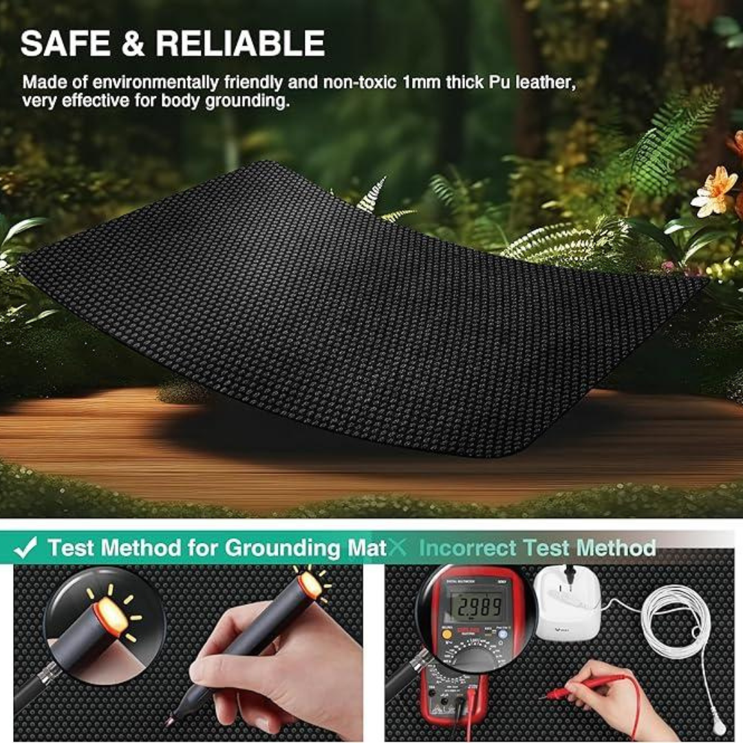 Black Sleep Bed grounding pad