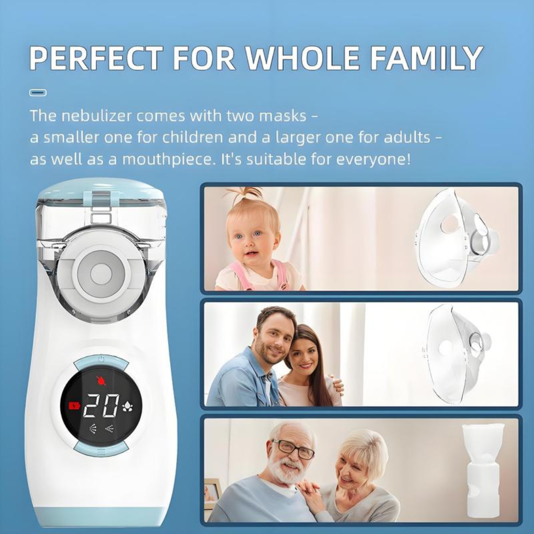 Portable Nebulizer with Intuitive LED Interface