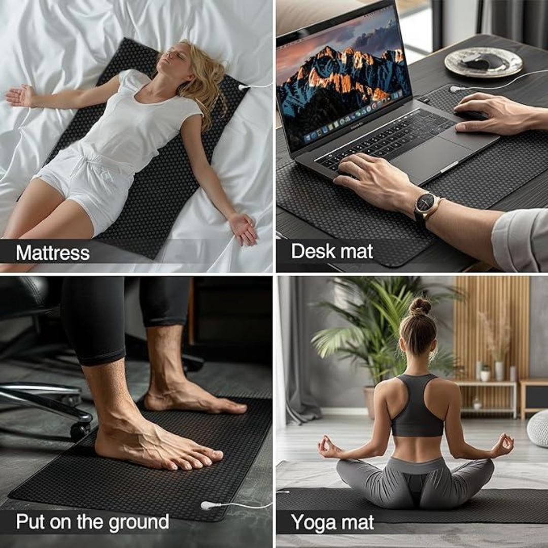 Black Sleep Bed grounding pad