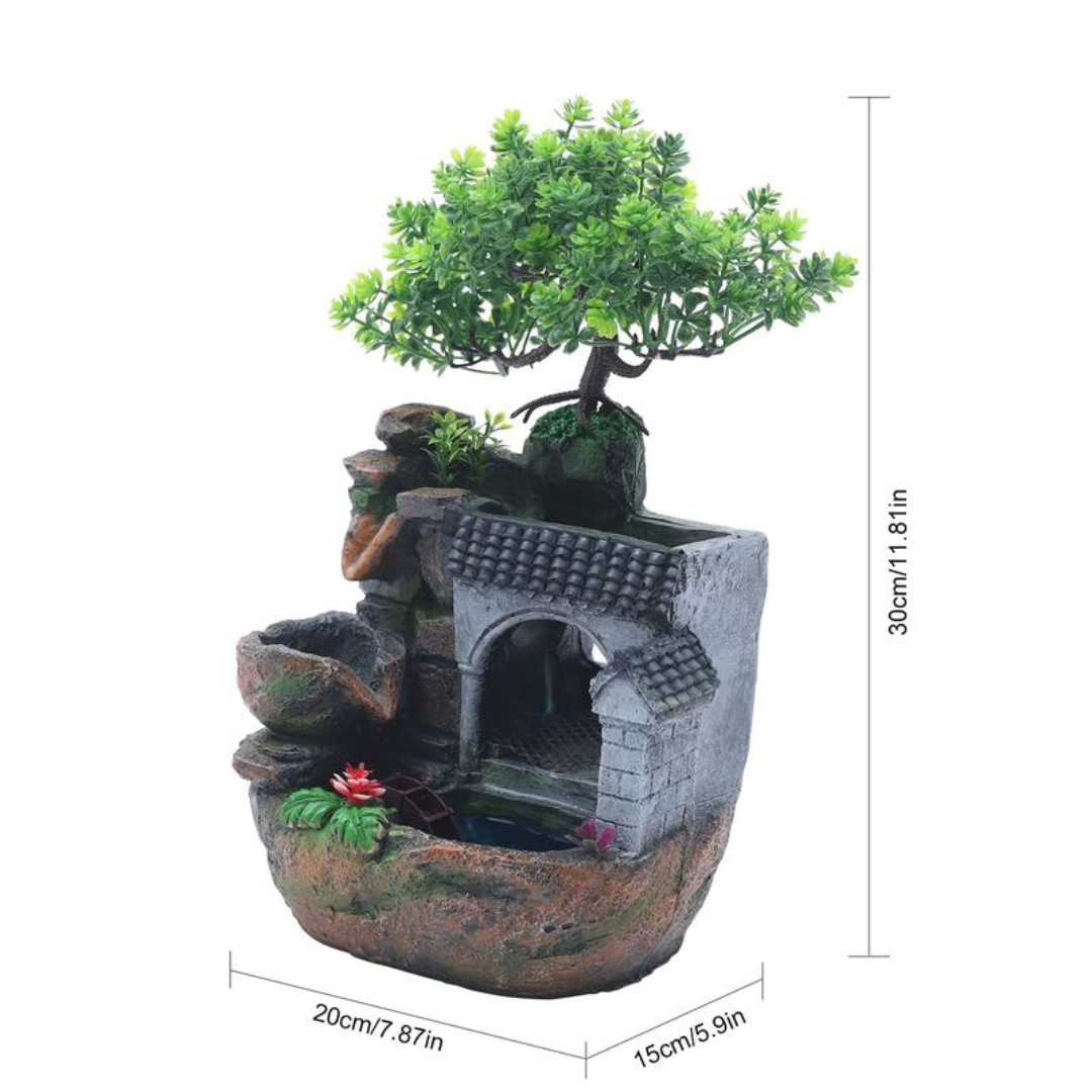 Desktop Mini Waterfall Fountain Meditation Ornaments