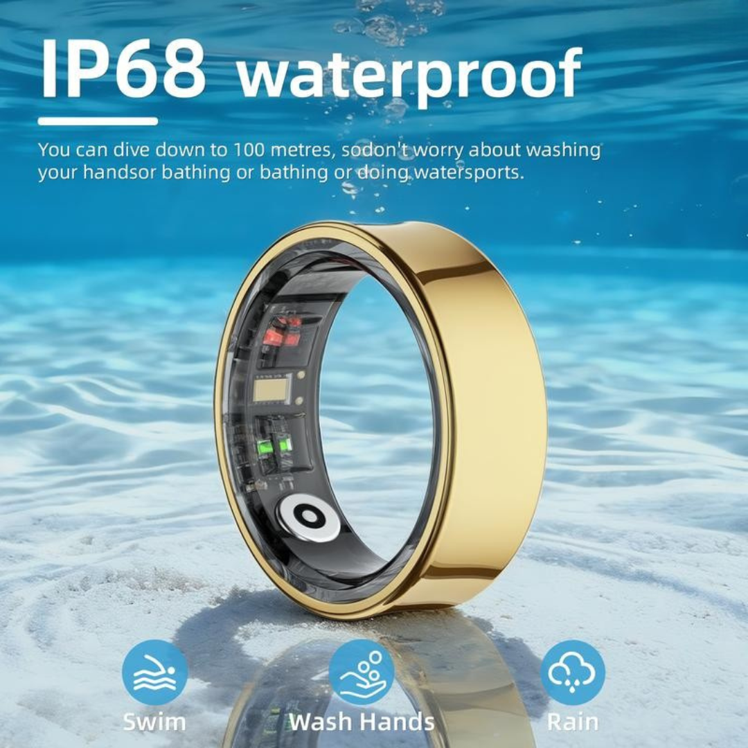 Titanium IP68 Smart Ring with Sleep Monitoring