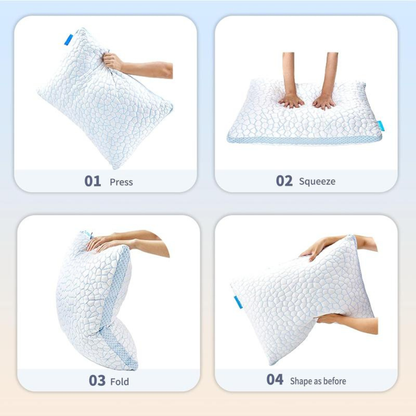 2 pack Cooling Memory Foam Pillows